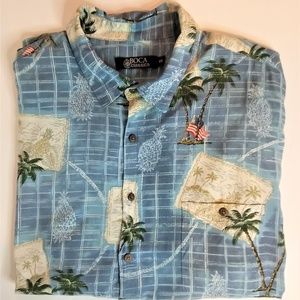 Boca Classics Pineapple Patriotic Flag Shirt XXL